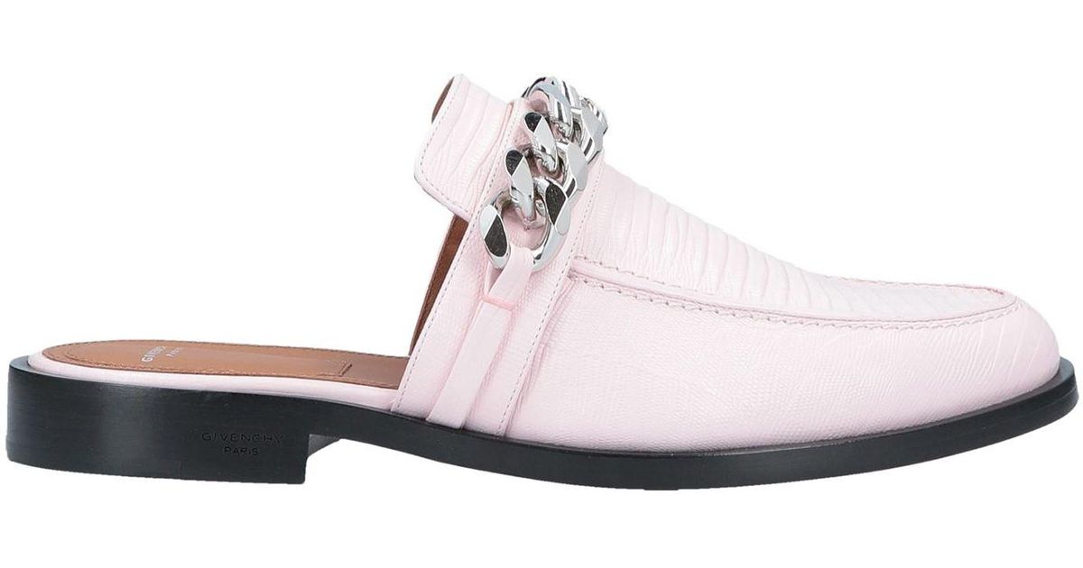 light pink mules