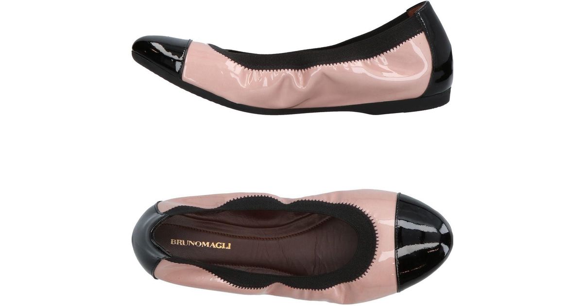Bruno Magli Leather Ballet Flats - Lyst