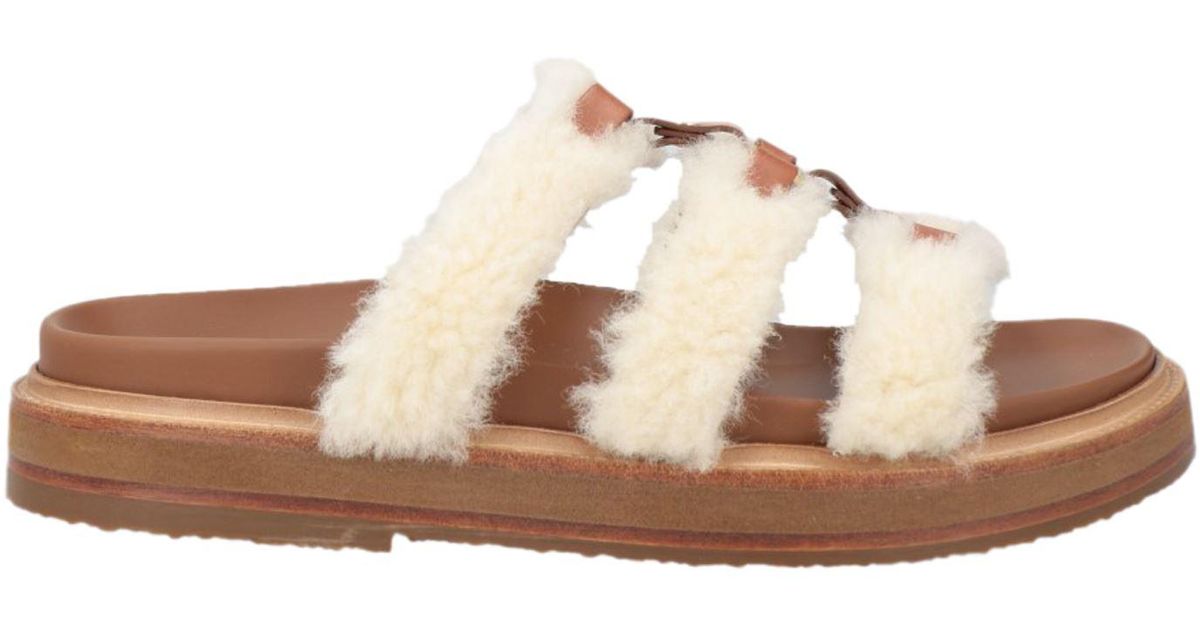 Celine shearling sandals best sale