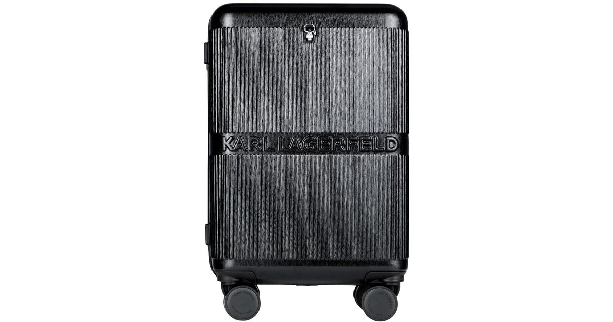 Karl Lagerfeld Wheeled luggage in Gray Lyst