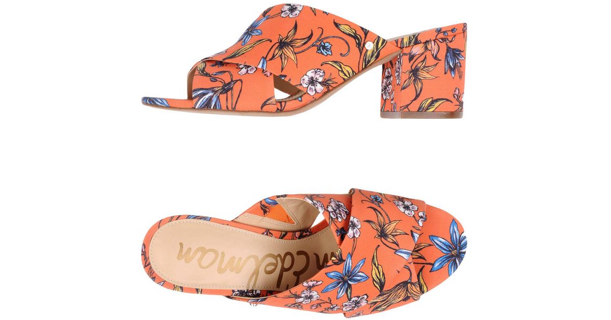 sam edelman orange sandals