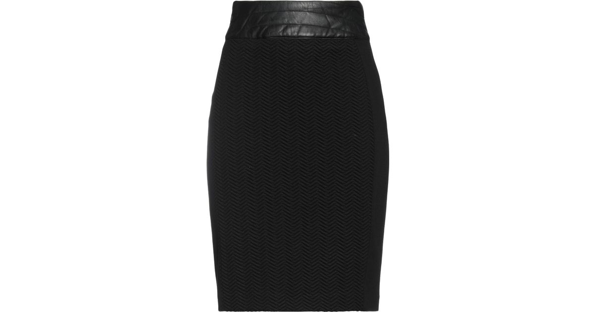 Fracomina Mini Skirt in Black | Lyst