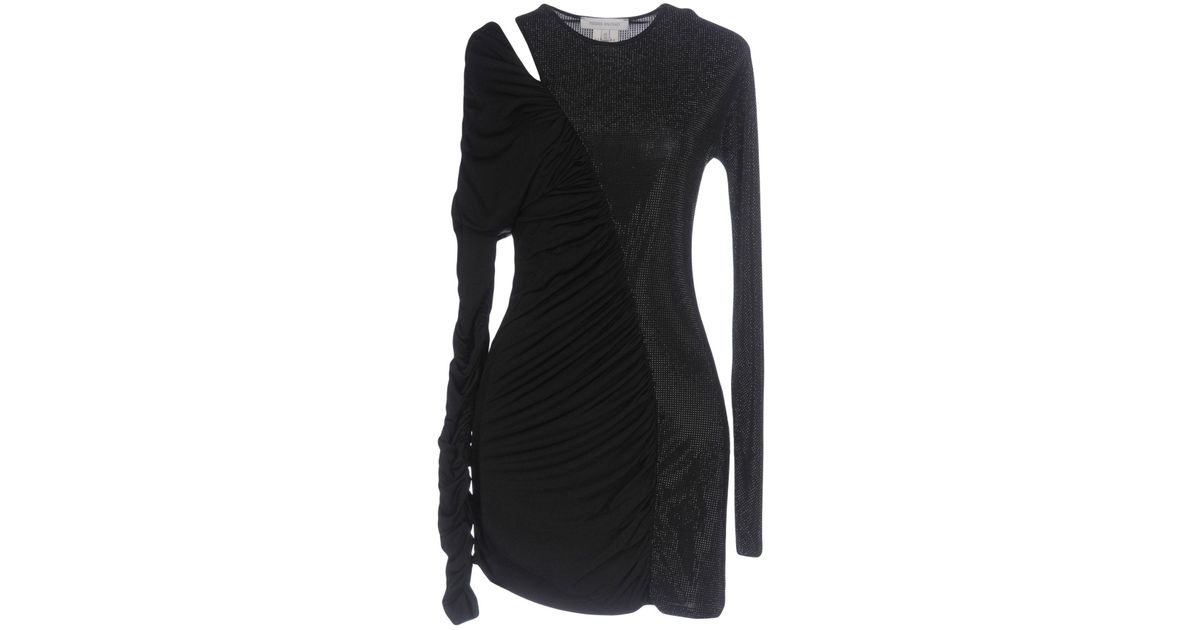 Balmain Synthetic Short Dress in Black - Lyst