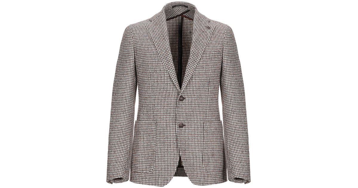 Tagliatore Suit Jacket in Natural for Men | Lyst