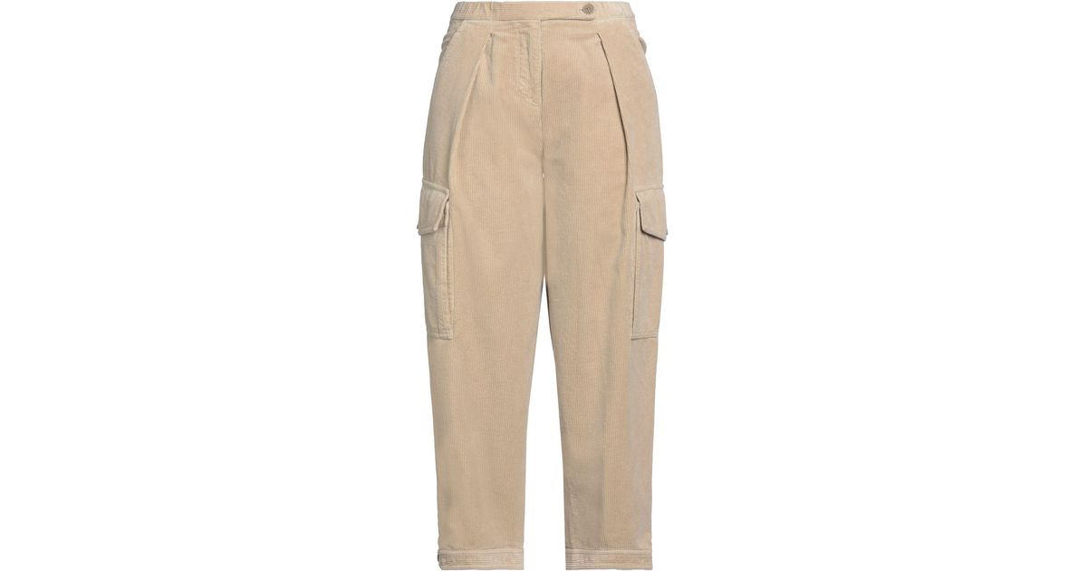 ASPESI Women's Stretch Cotton Trousers Blue