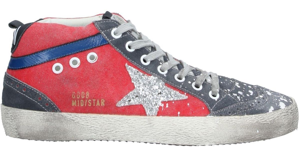 Golden Goose Deluxe Brand Canvas High-tops & Sneakers in Red - Lyst