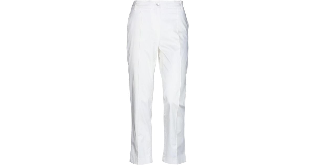 Clips Casual Pants in White - Lyst