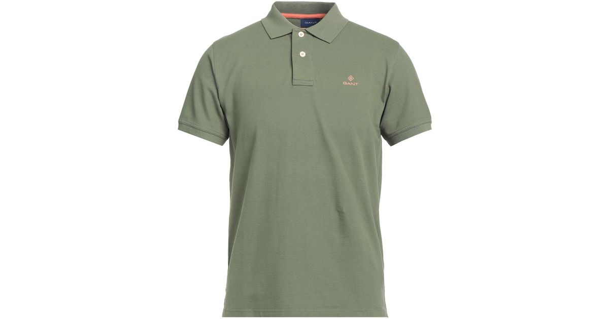 GANT Polo Shirt in Green for Men | Lyst