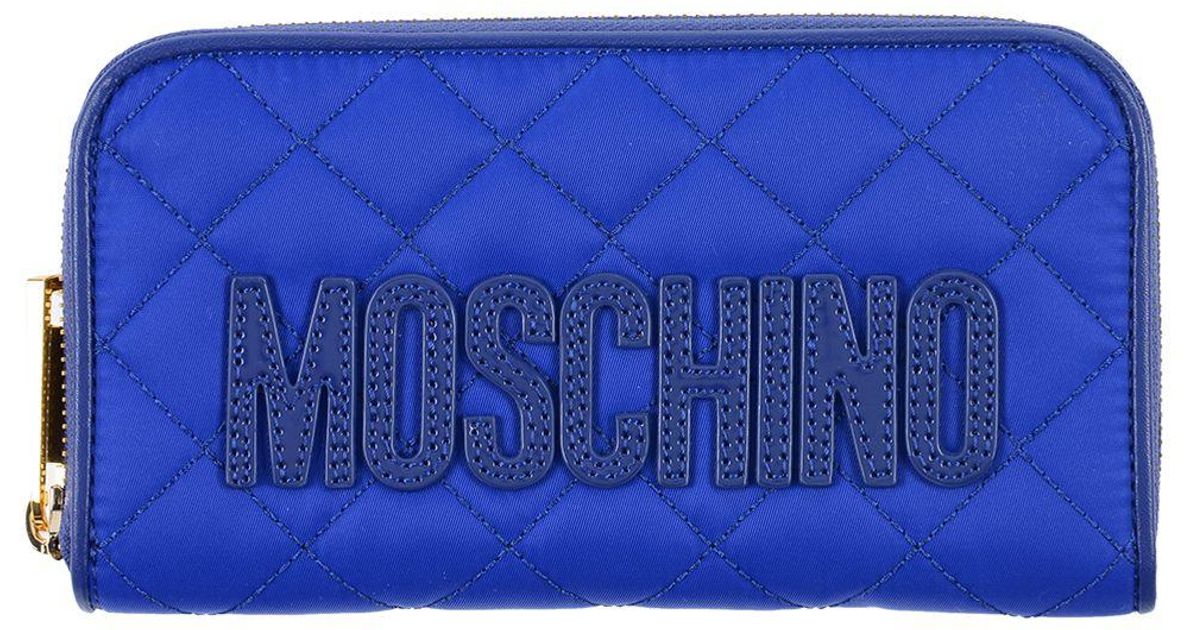 Moschino Wallet in Blue - Lyst