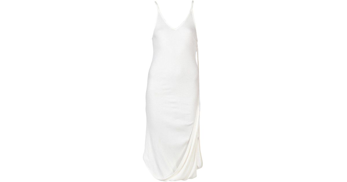 MM6 by Maison Martin Margiela Synthetic Short Dress in Ivory (White) - Lyst