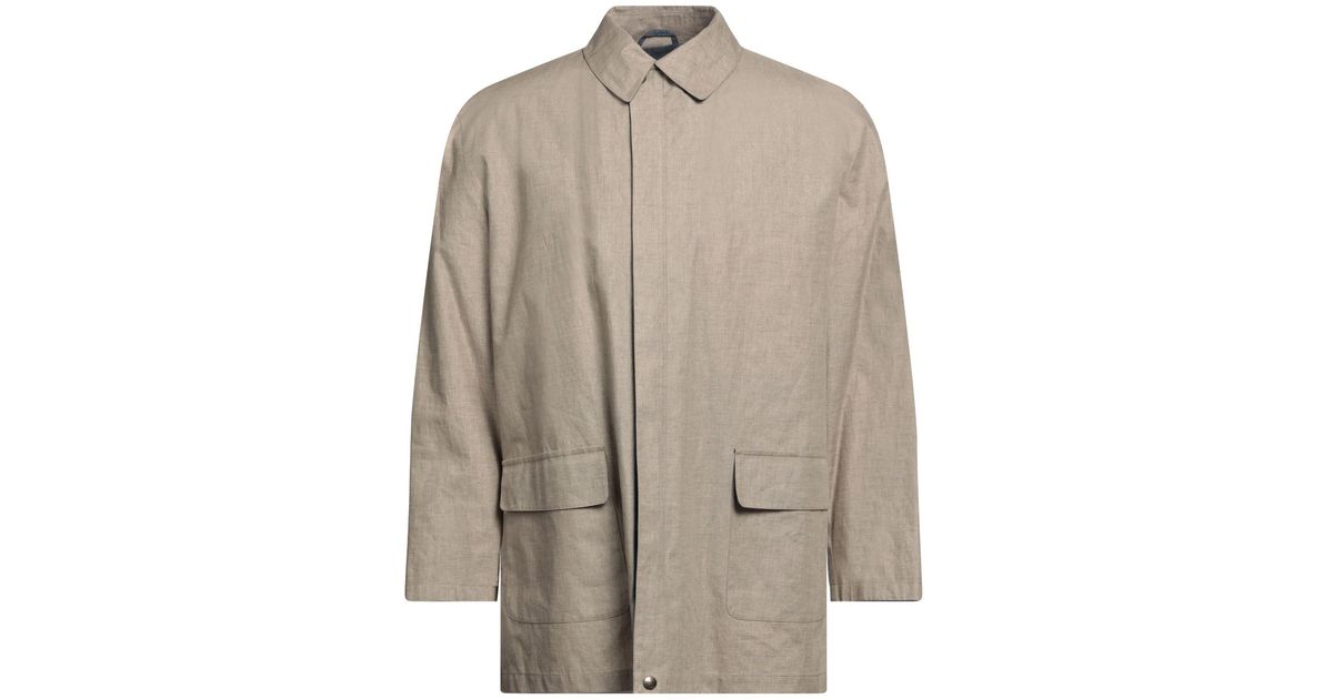 Kiton Overcoat in Brown for Men | Lyst