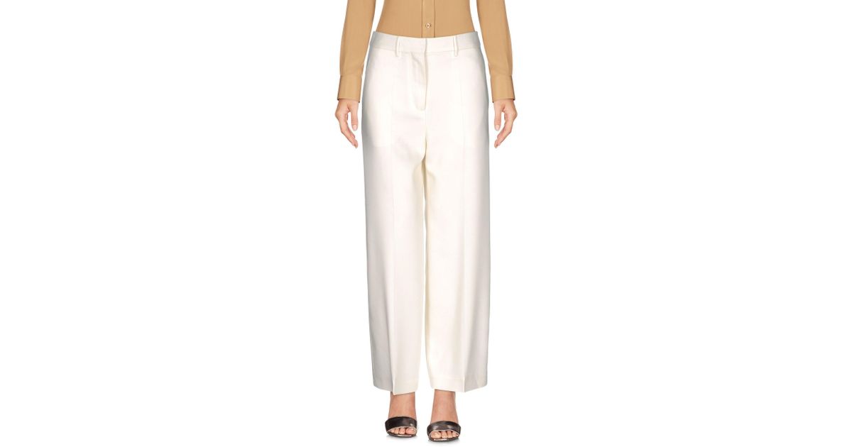 Ports 1961 Synthetic Casual Trouser in White - Lyst
