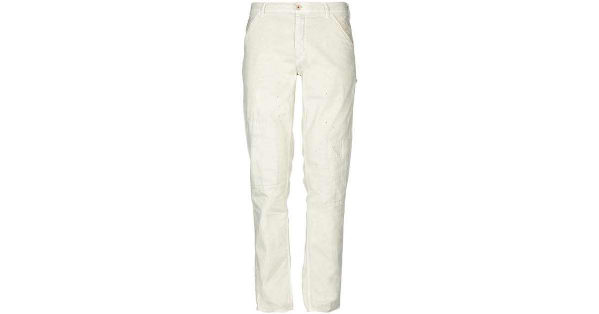 Red 5 Denim Trousers in Beige (Natural) for Men - Lyst