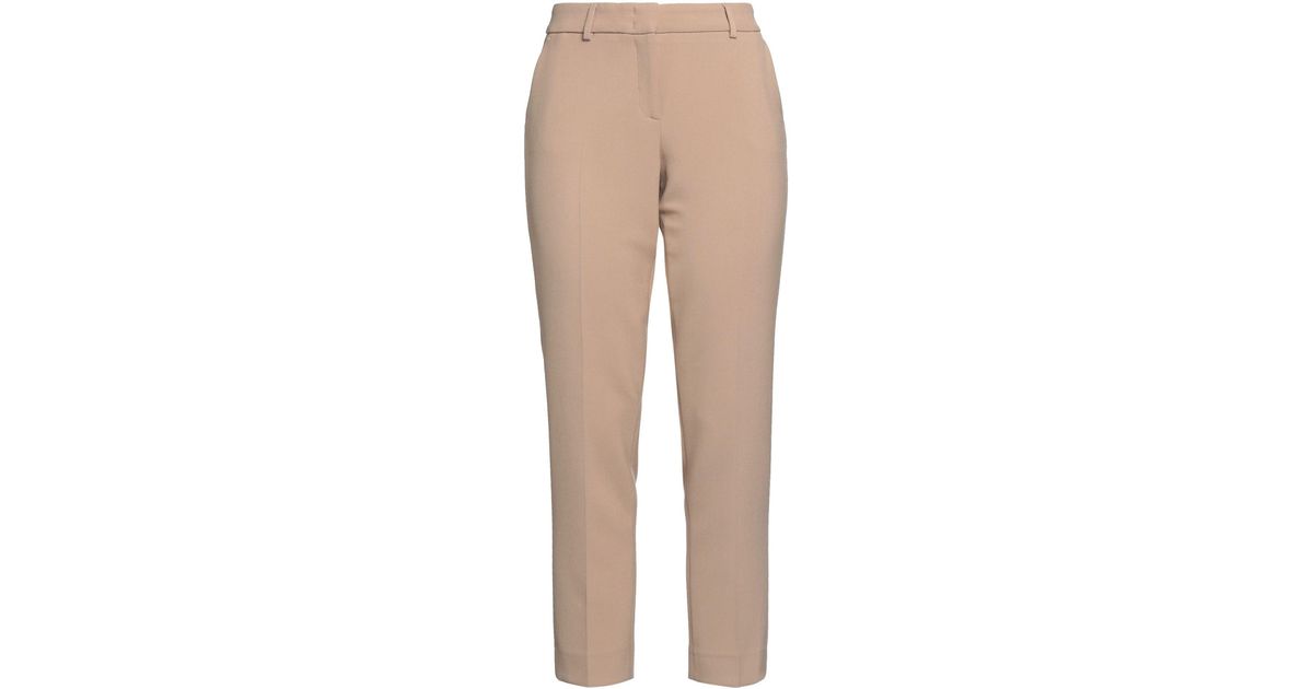 Cappellini By Peserico Trouser in Natural | Lyst