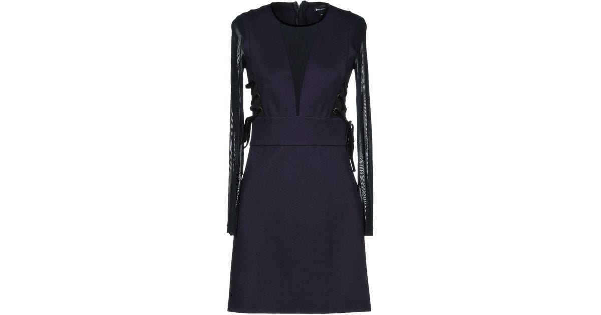 Just Cavalli Tulle Short Dress in Mauve (Purple) - Lyst