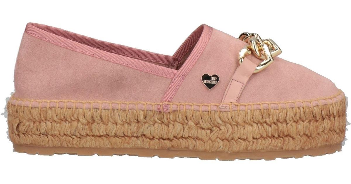 Love Moschino Espadrilles in Pink | Lyst