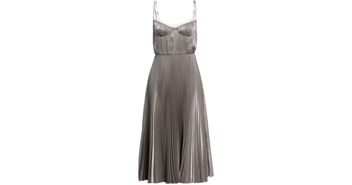 ワンピース PRADA SILK MIDI POLO DRESS Prada Silk Midi Polo Dress in White | Lyst