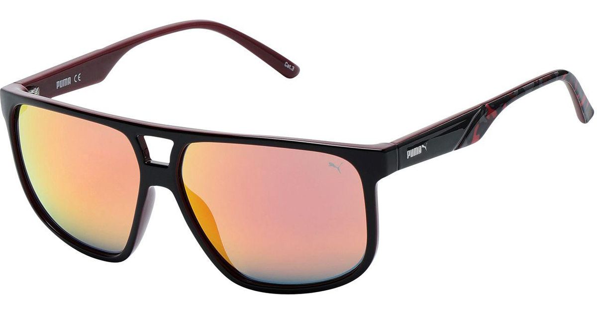 puma lunettes de soleil brun