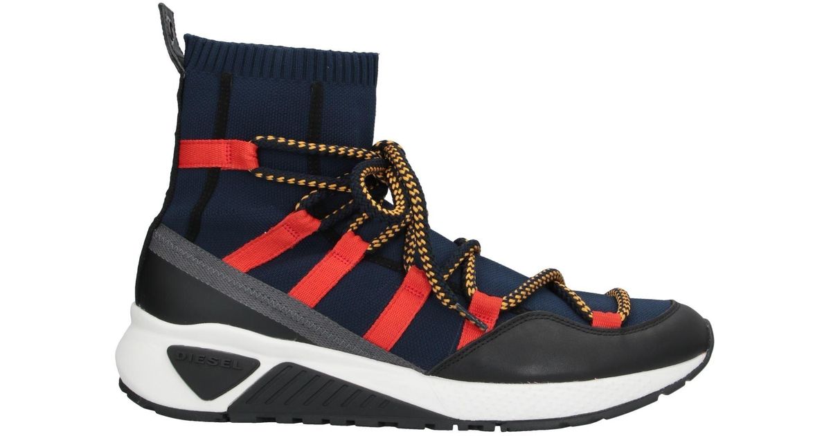diesel blue trainers