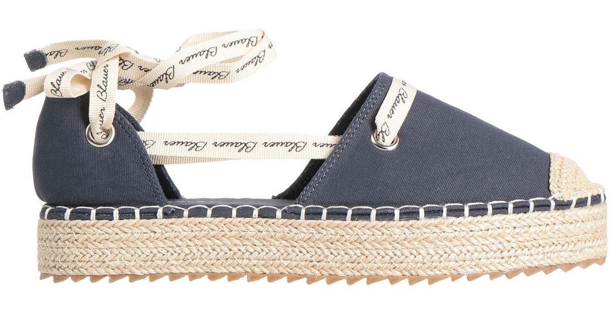 blauer espadrilles