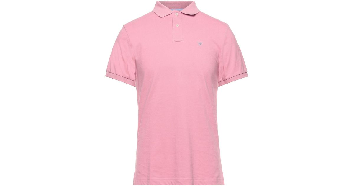 Hackett Polo Shirt in Pink for Men | Lyst