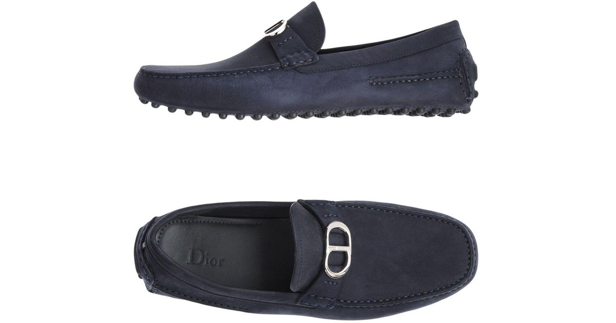 Dior Homme Leather Loafer in Dark Blue 