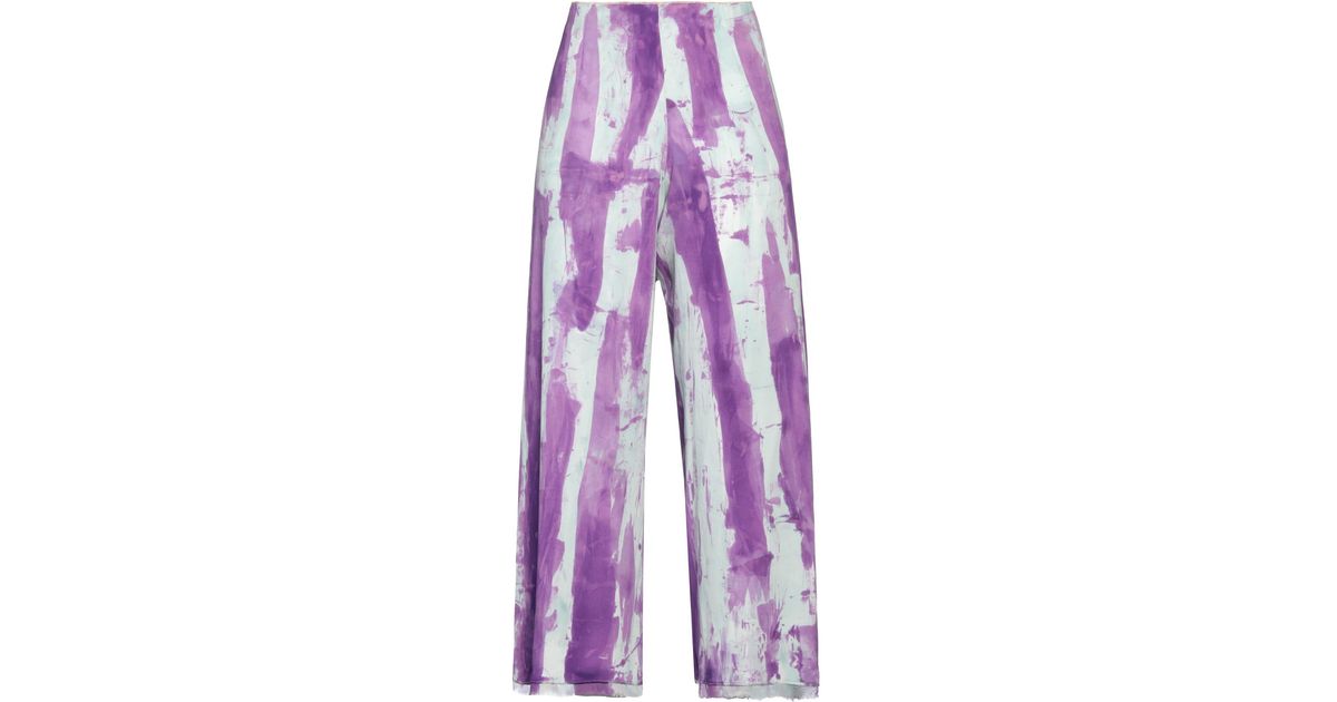 Paola Bellandi Pants in Purple | Lyst