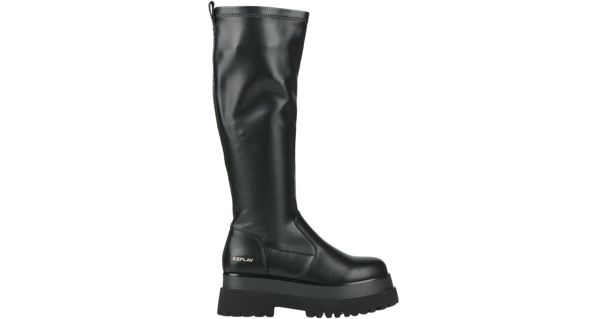 Replay Boot in Black | Lyst UK