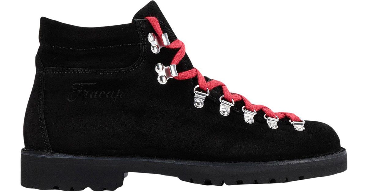 Fracap Suede Ankle Boots in Black - Lyst