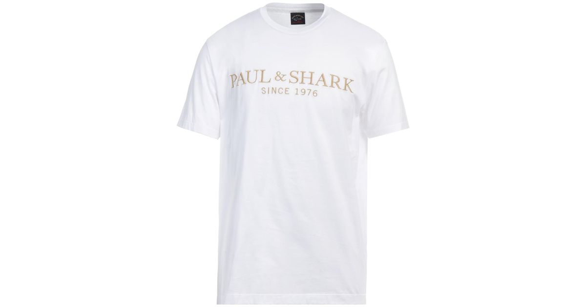 Paul and shark store white t shirt