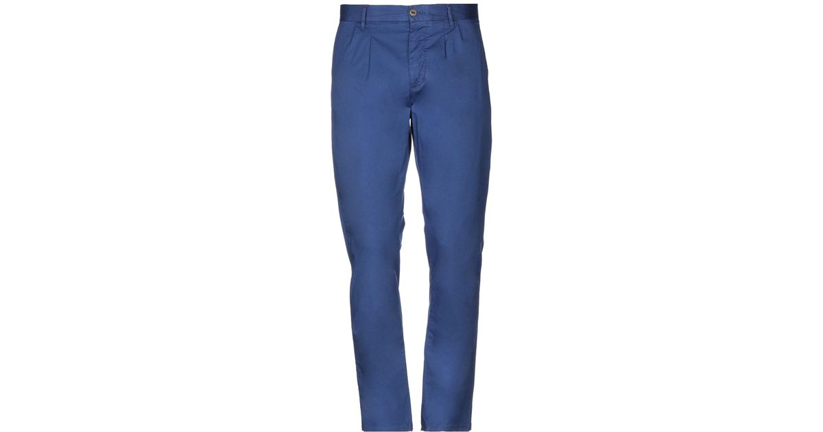 AT.P.CO Cotton Casual Pants in Bright Blue (Blue) for Men - Lyst