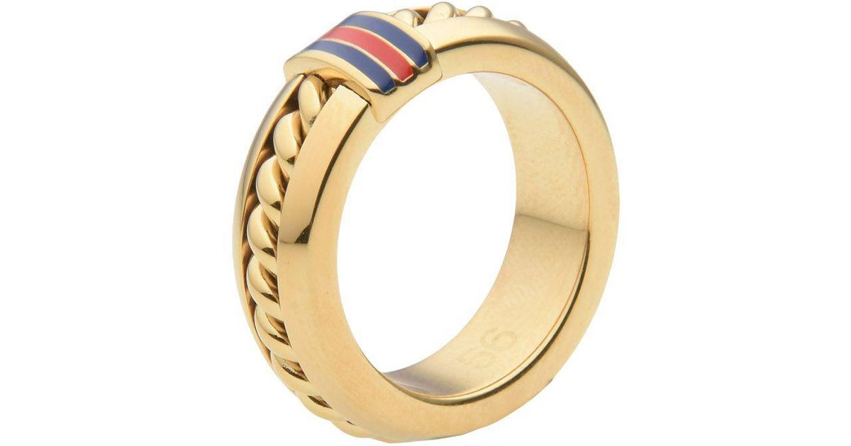 repayment campaign Star Tommy Hilfiger Ring in Gold (Metallic) | Lyst
