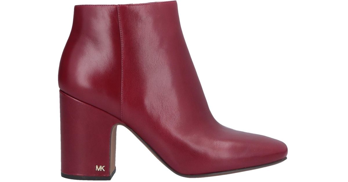 michael kors red boots