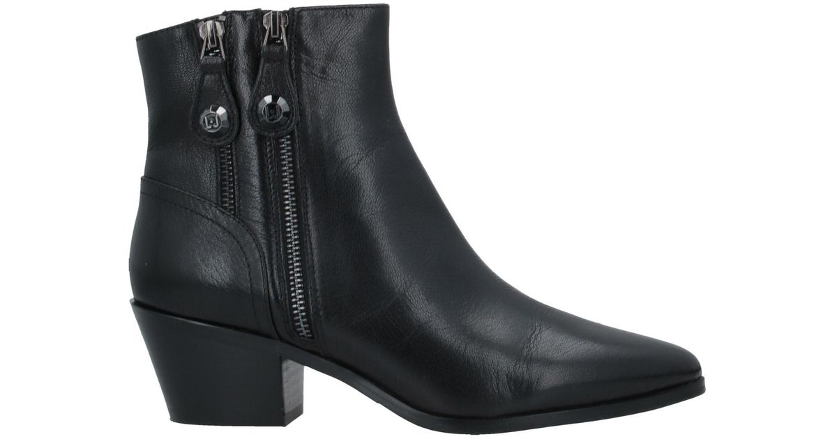 Liu Jo Leather Ankle Boots in Black - Lyst