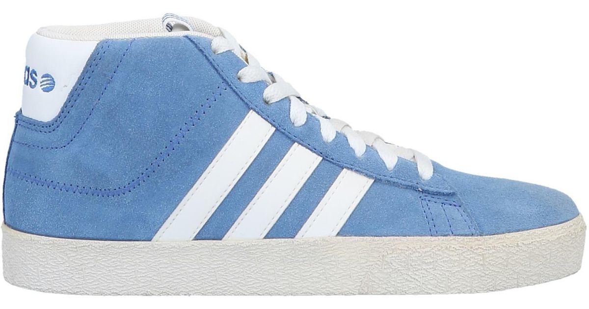 blue adidas high tops