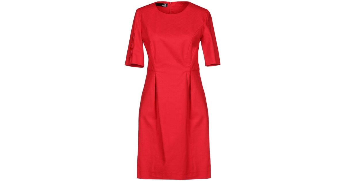 Love Moschino Short Dress in Red - Lyst