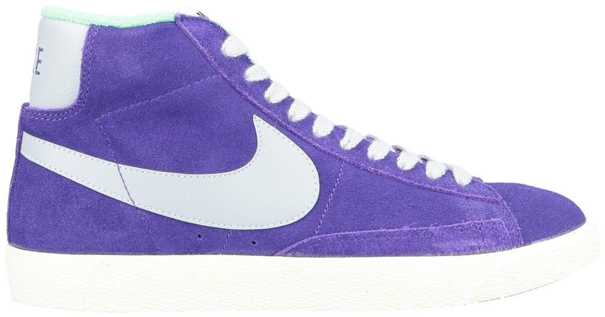 purple nike hightops