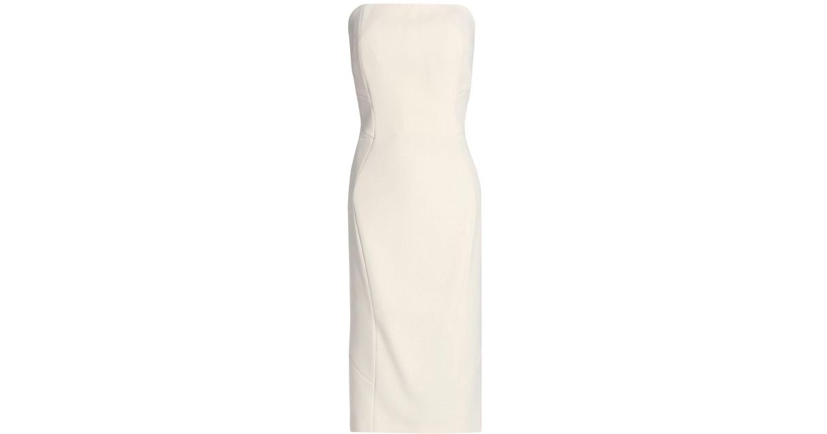 Zac Posen Synthetic Short Dress in Ivory (White) - Lyst
