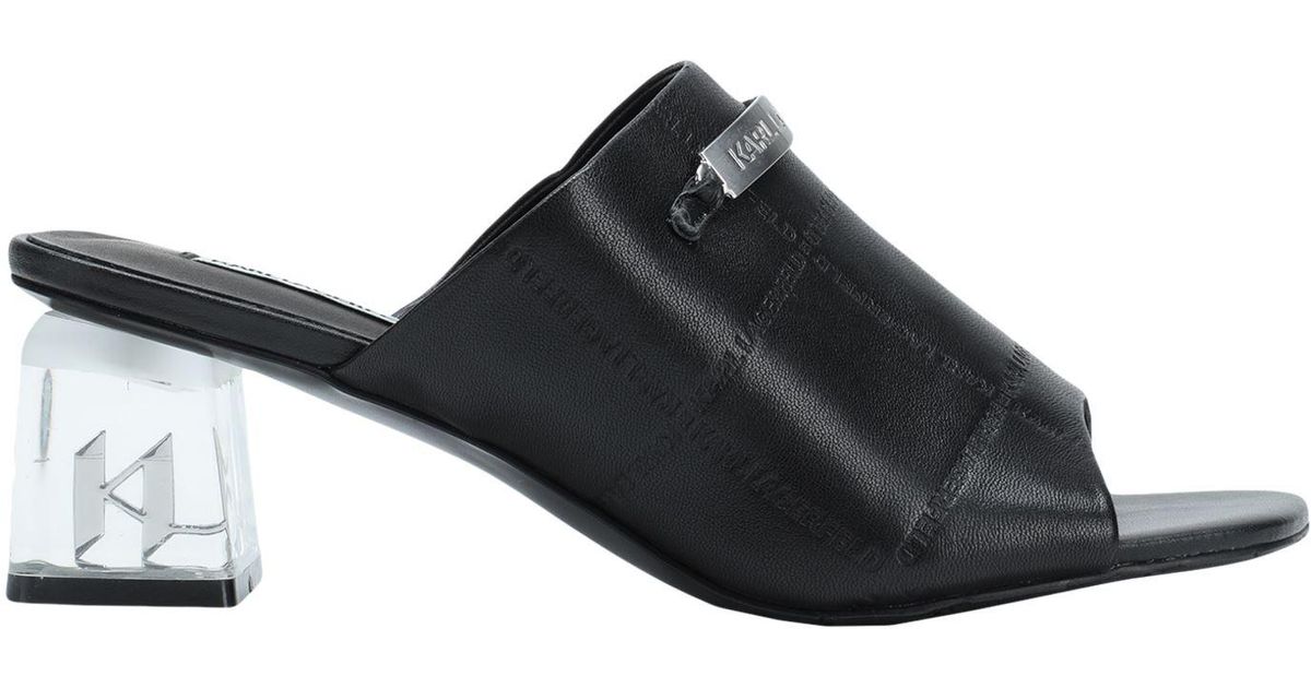 Karl Lagerfeld Sandals in Black | Lyst