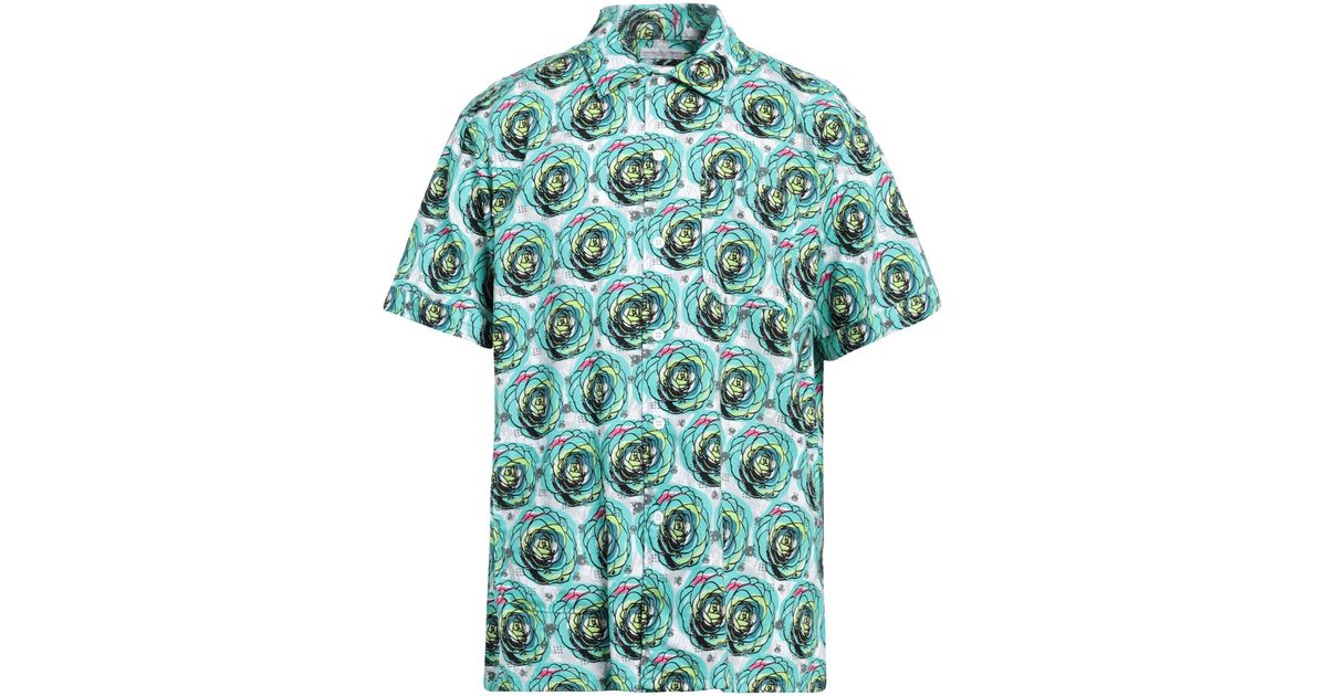 Engineered Garments Shirt Cotton in Green for Men | Lyst