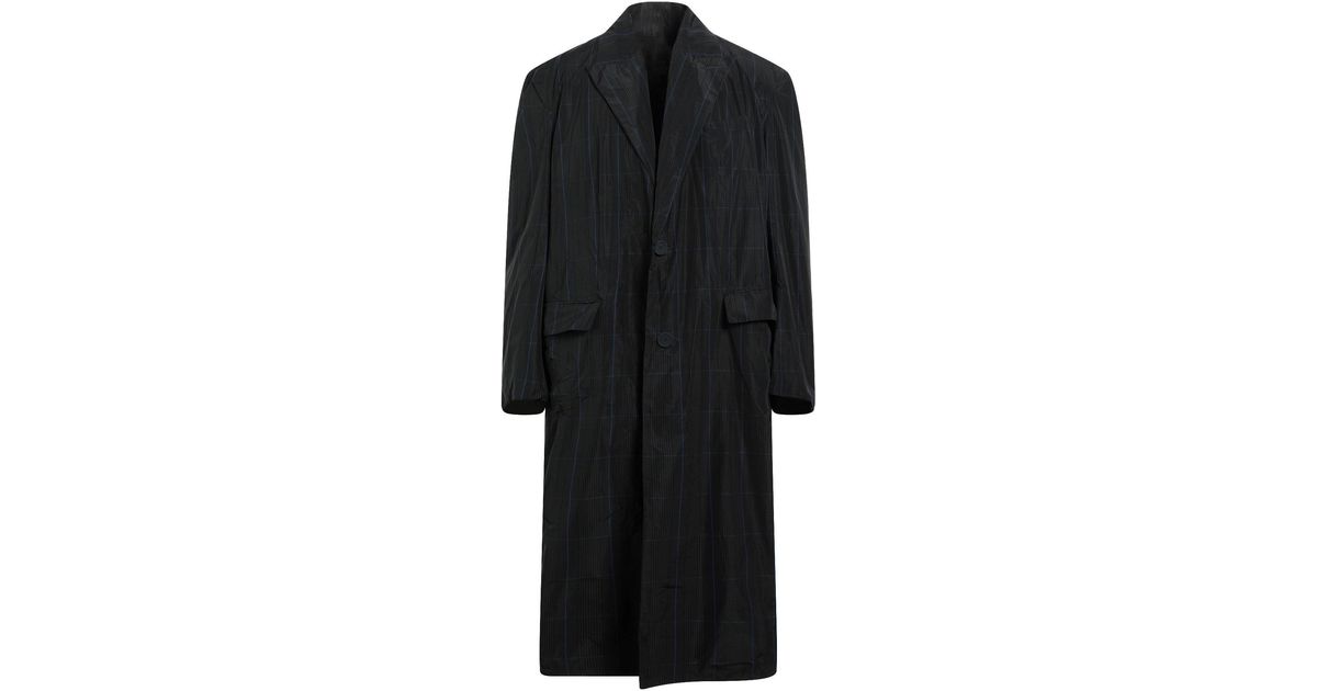 Balenciaga Overcoat in Black for Men | Lyst