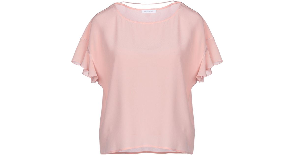 Patrizia Pepe Blouse in Pink - Lyst