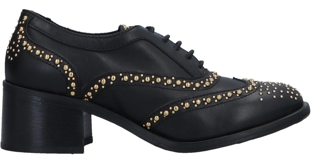 Lemarè Leather Lace-up Shoe in Black - Lyst