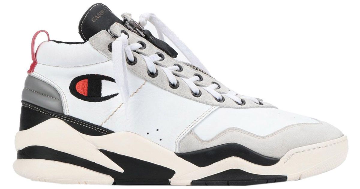 Champion Leather High-tops & Sneakers in White for Men - Lyst