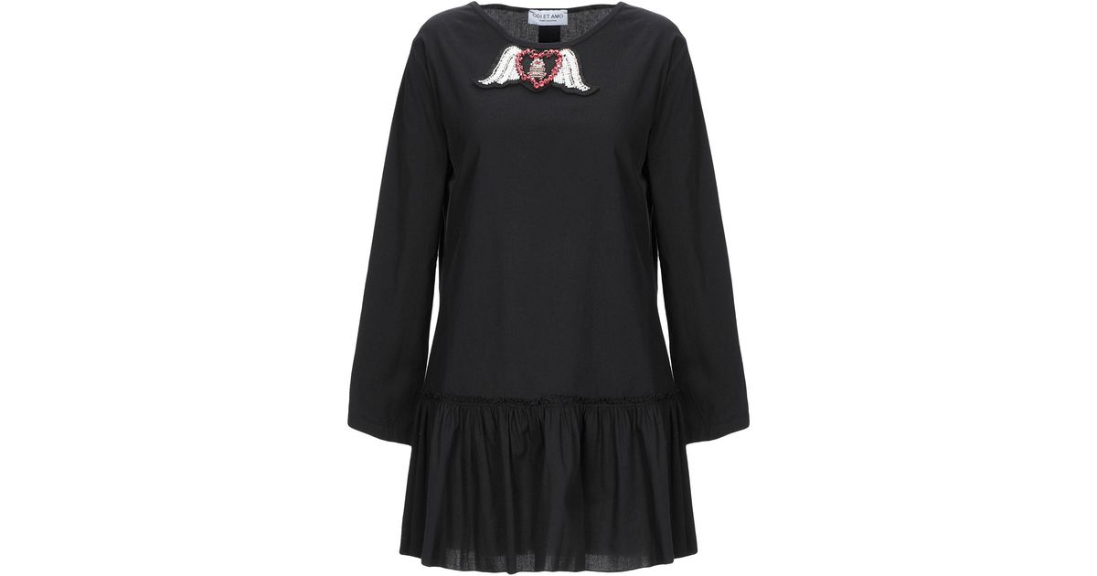 Odi Et Amo Short Dress in Black - Lyst