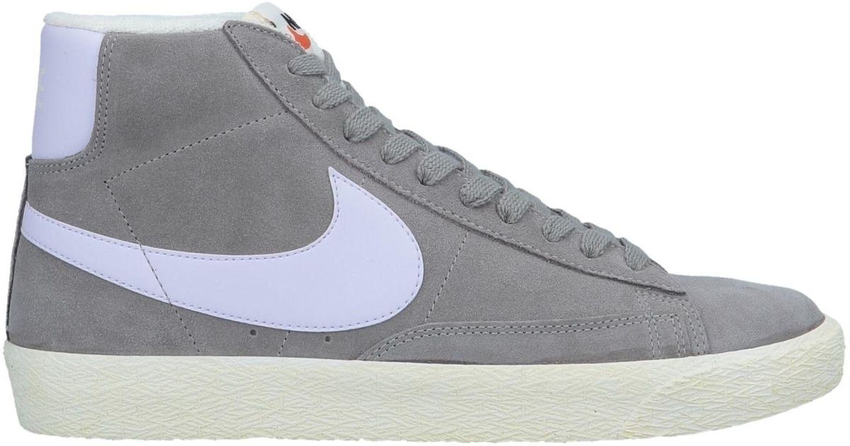 black and grey high top nike