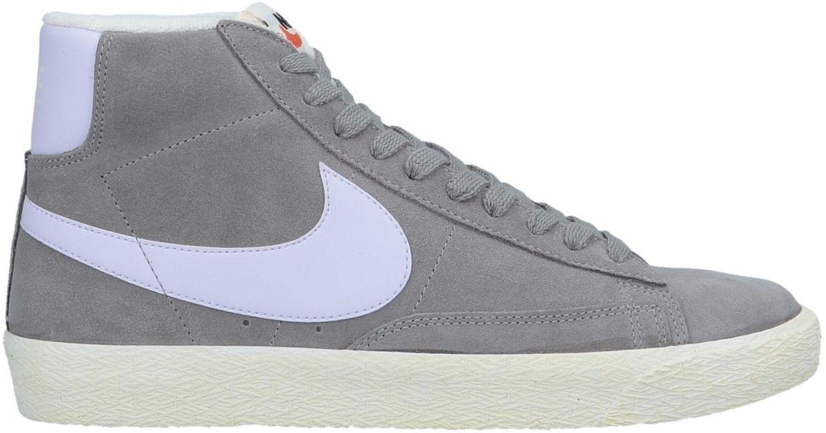 grey high top nikes