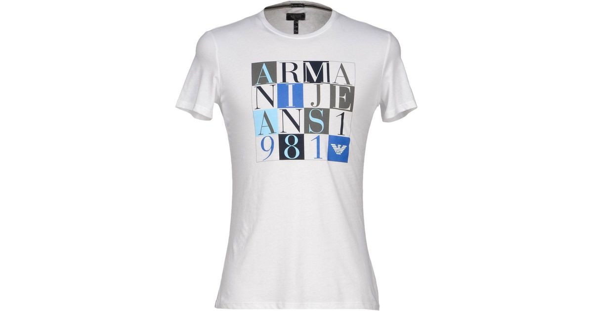 armani jeans white t shirt