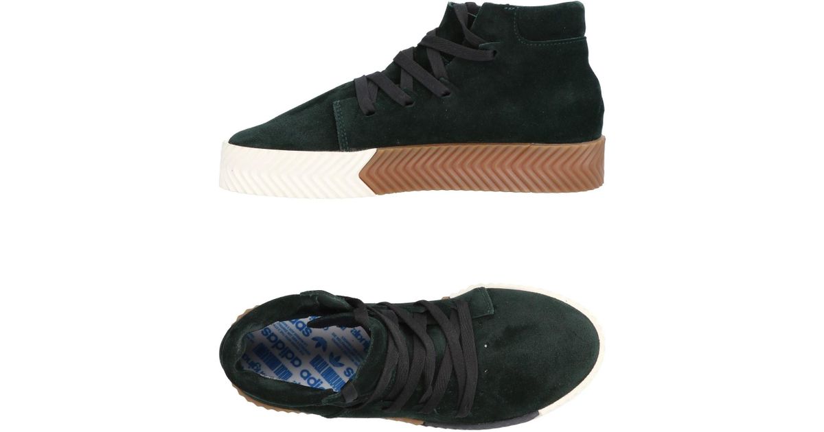 green adidas shoes high tops