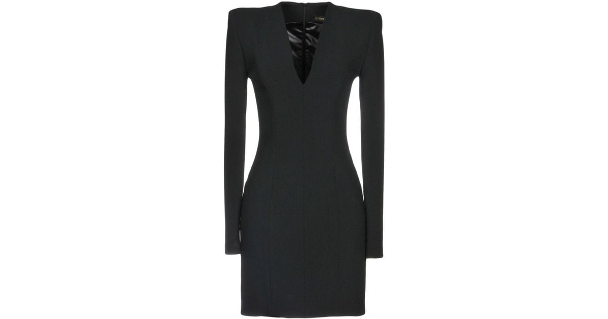 Plein Sud Synthetic Short Dress in Black - Lyst